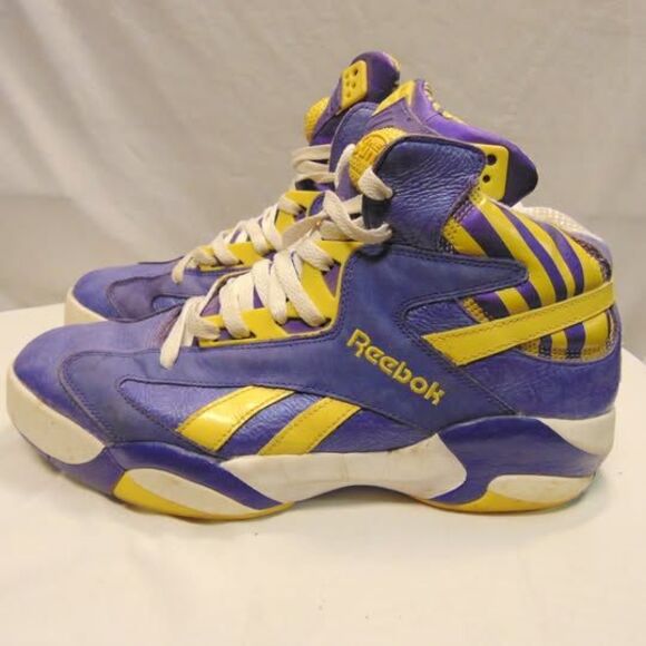 Reebok Retro Pump Shaq Attaq – LSU Purple & Yellow – Men’s Size 10.5 - Picture 1 of 4